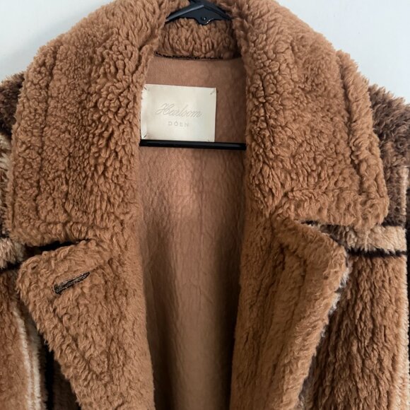 Doen Heirloom Easton Sherpa Jacket Coat Sz M RARE - Picture 11 of 16